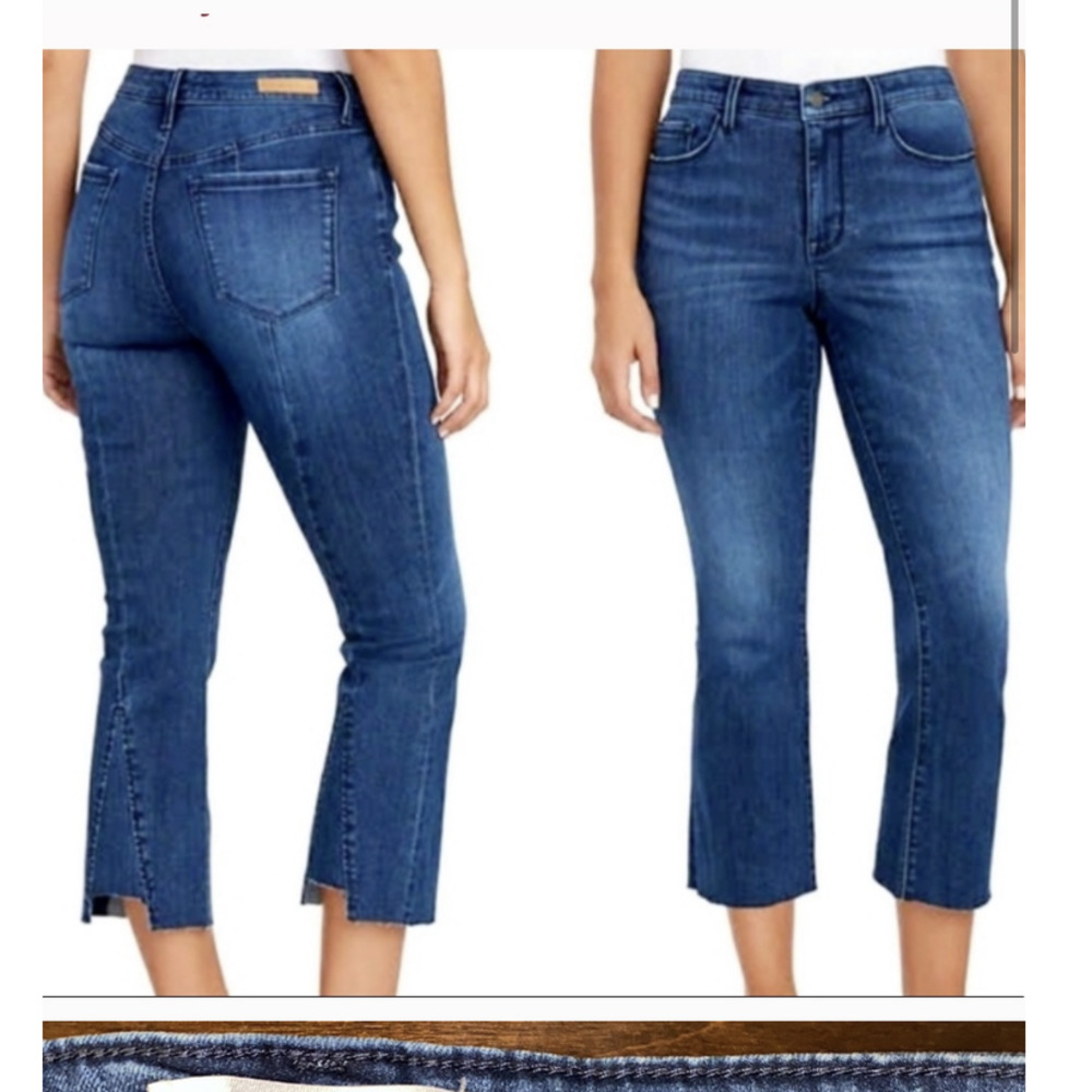 Social Standard Sanctuary Mid Rise Kick Crop Jeans